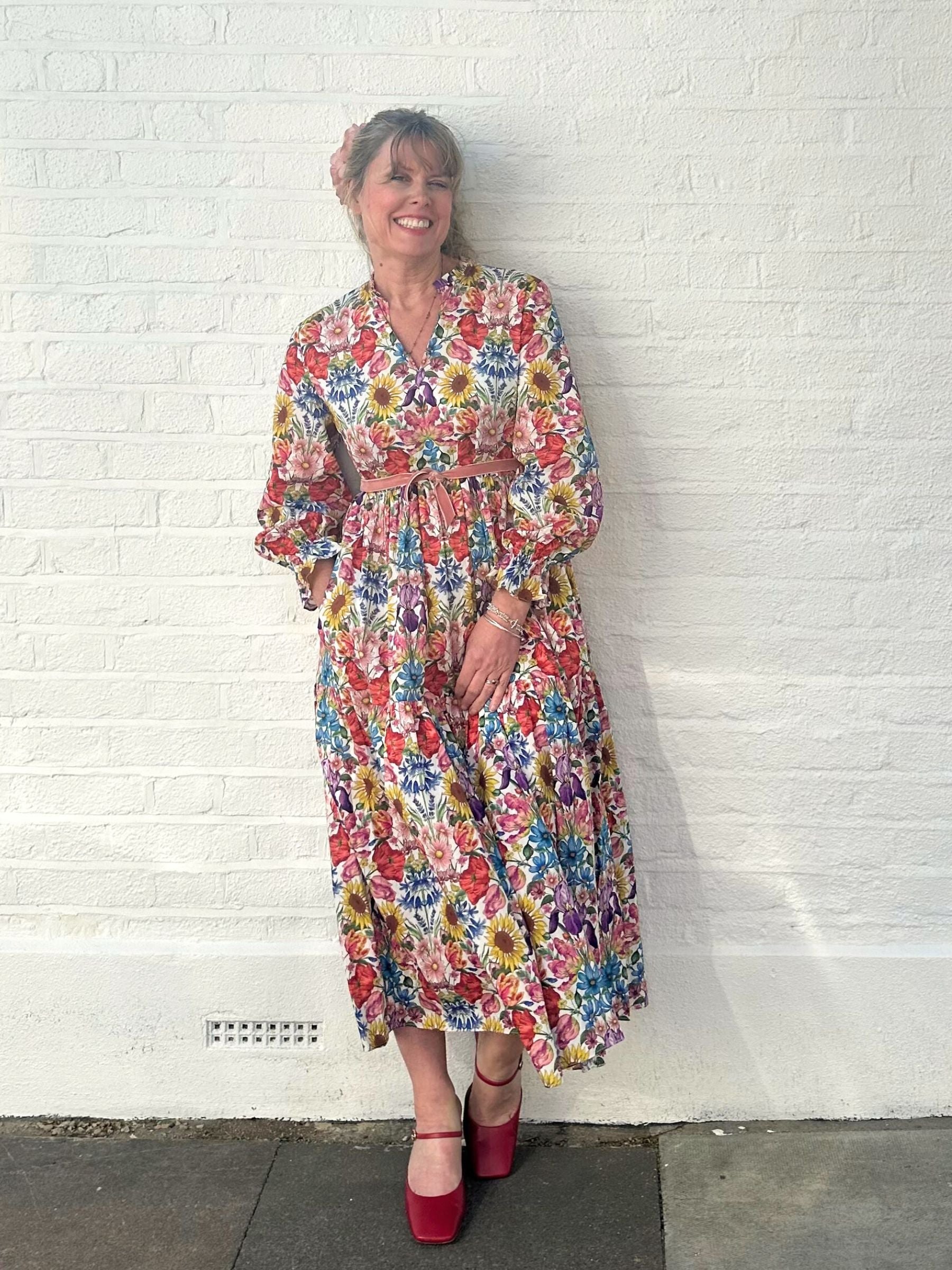 Camden Passage Dress Made In Liberty Floral Muse