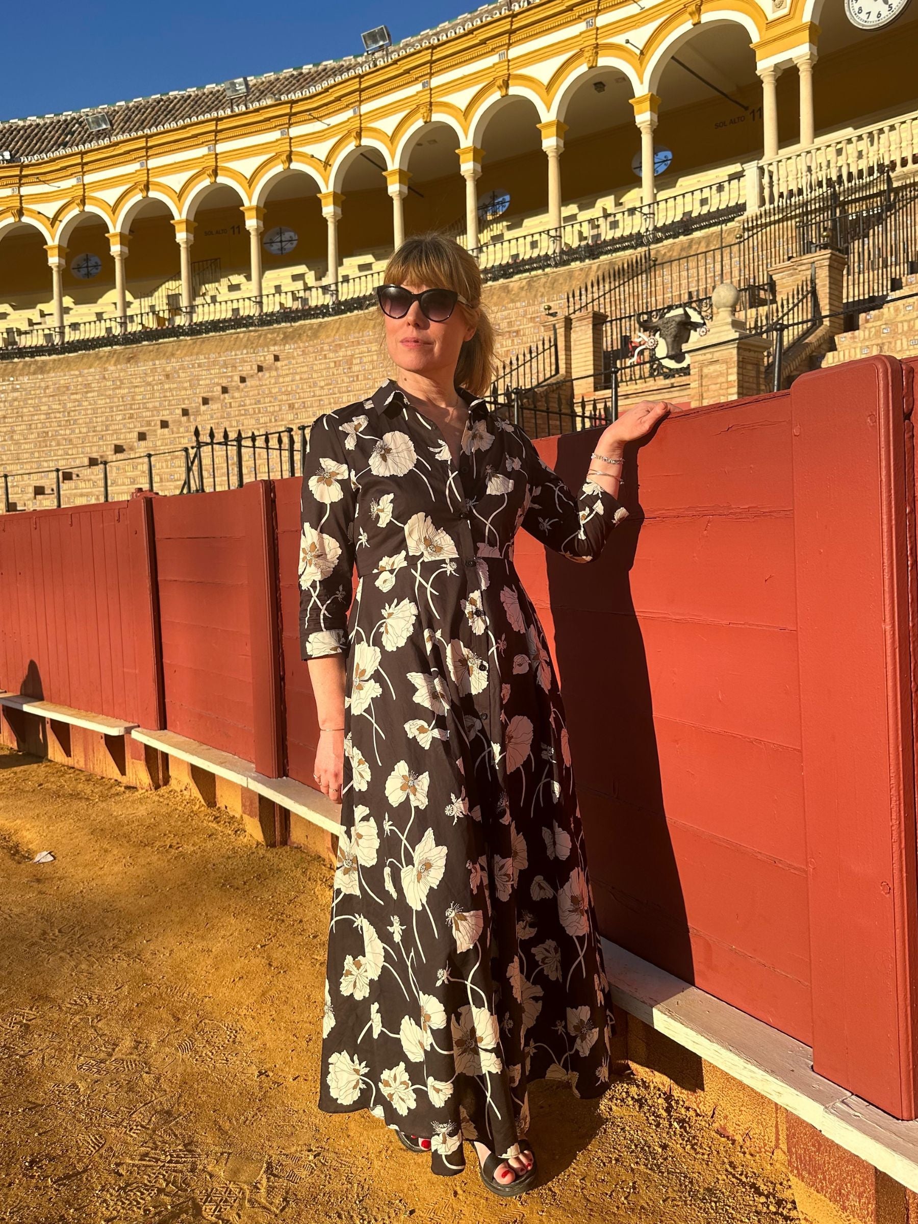 Kensington Dress made in Liberty Fragile Blooms