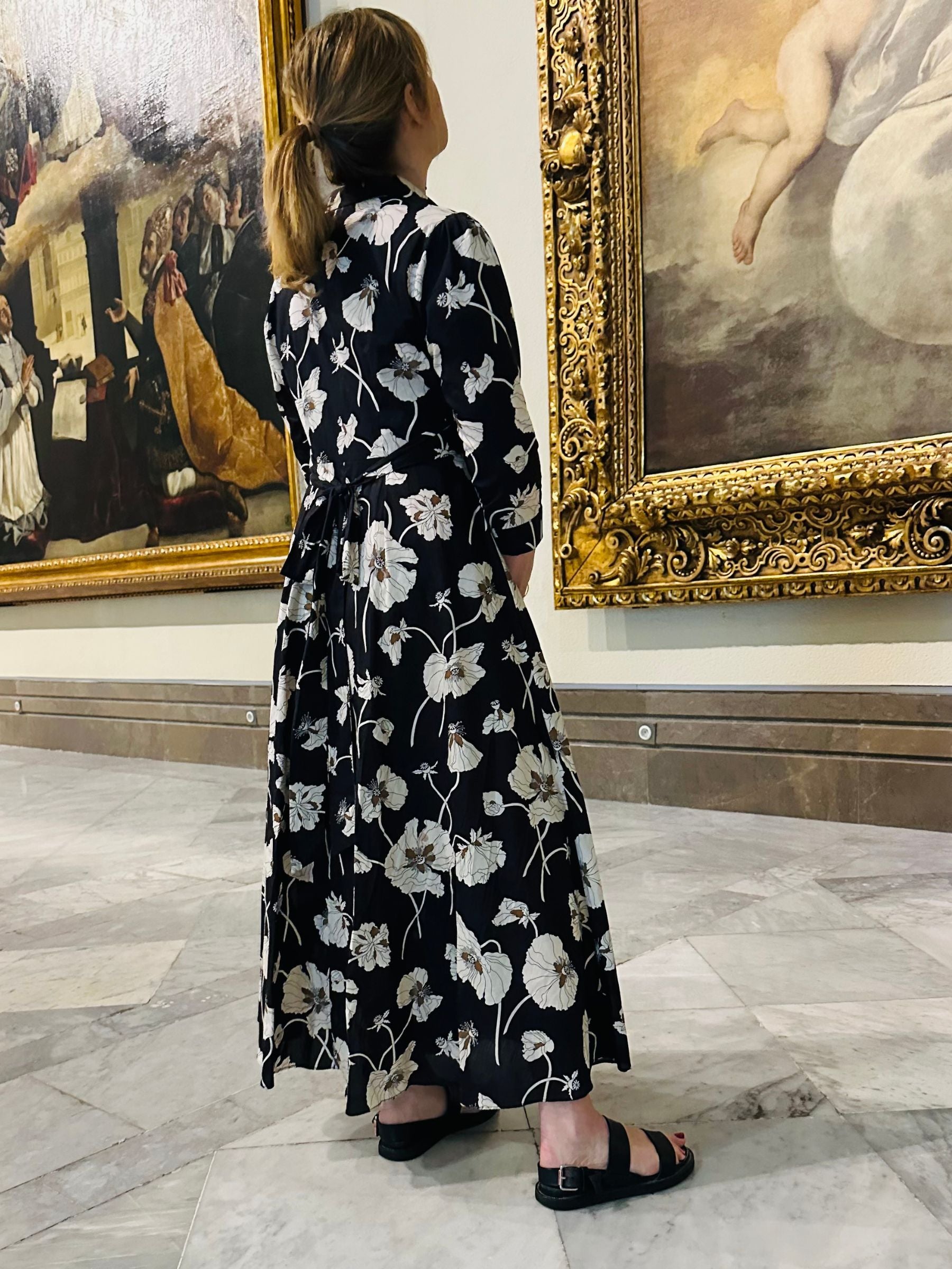 Kensington Dress made in Liberty Fragile Blooms
