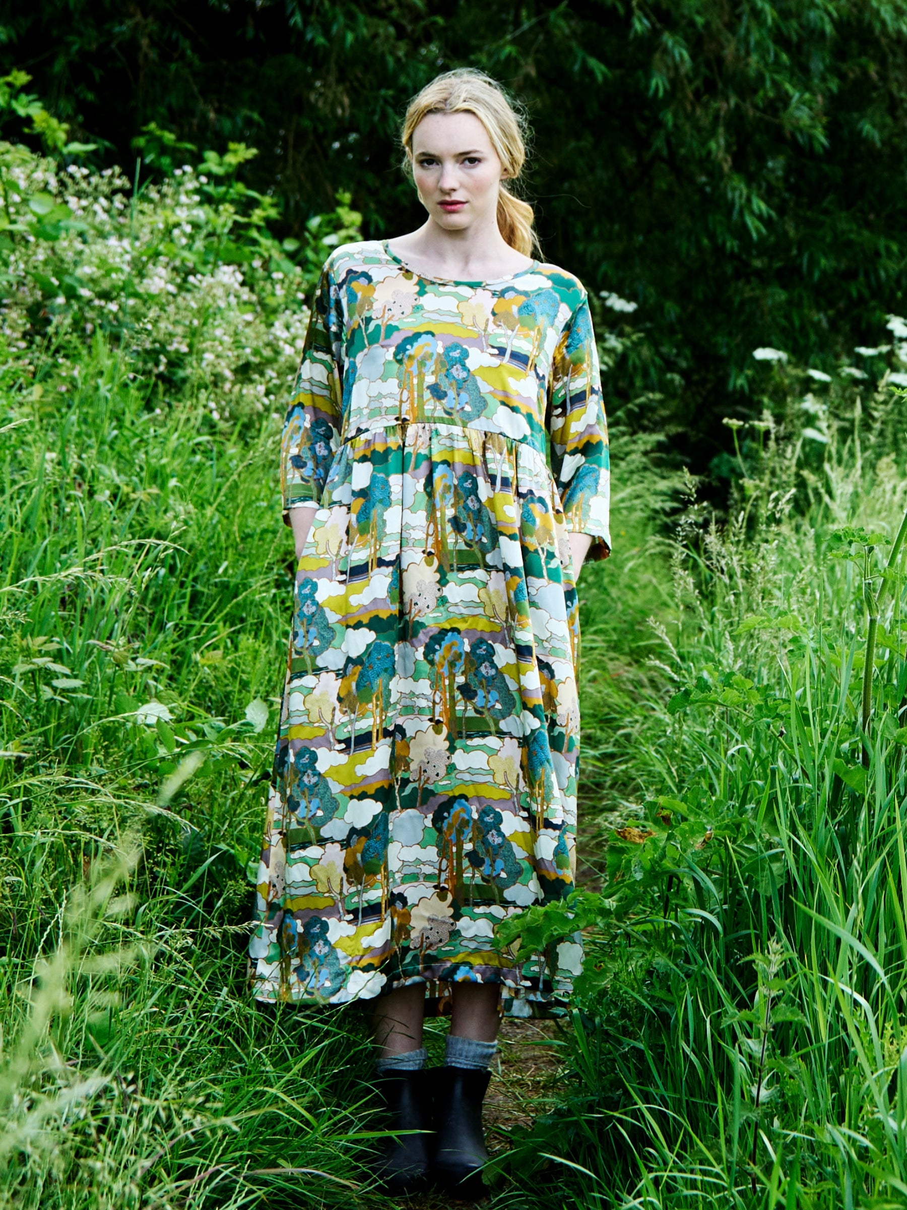 Lavenham Dress in Liberty Silk