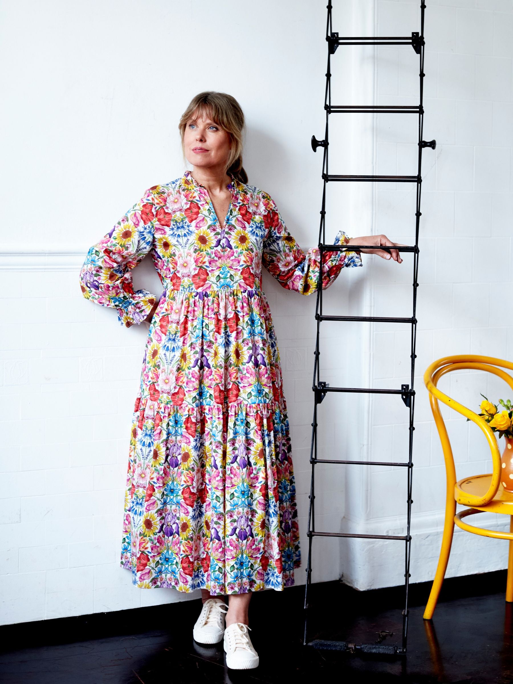 Tiered Maxi Dress in Liberty Tana Lawn | Made in England | Justine Tabak
