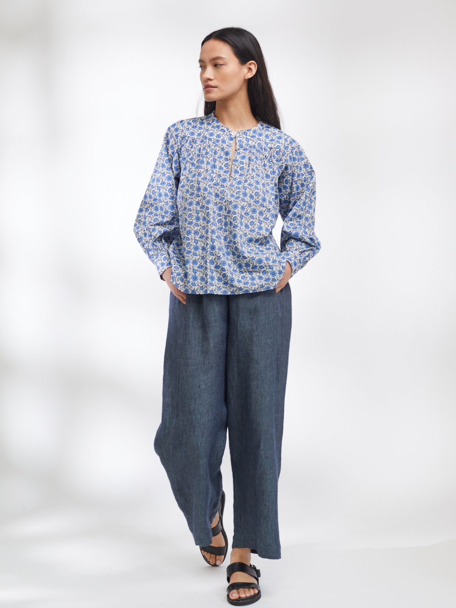 Liberty Print Smock Top | Made in England | Justine Tabak