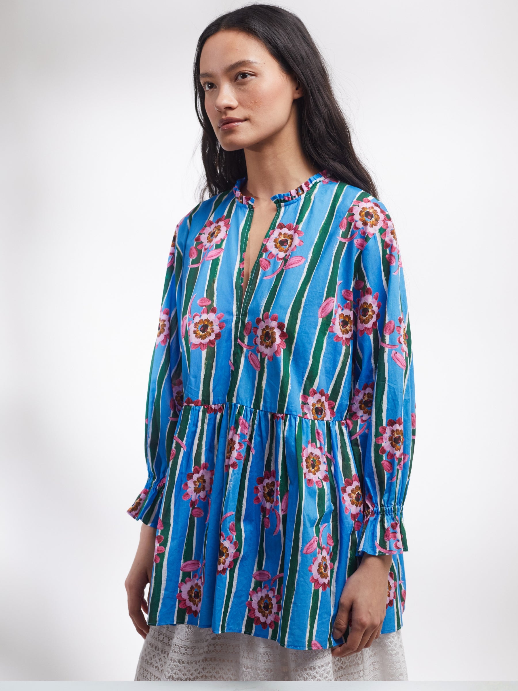 Camden Passage Top made in Liberty Beau Stripe