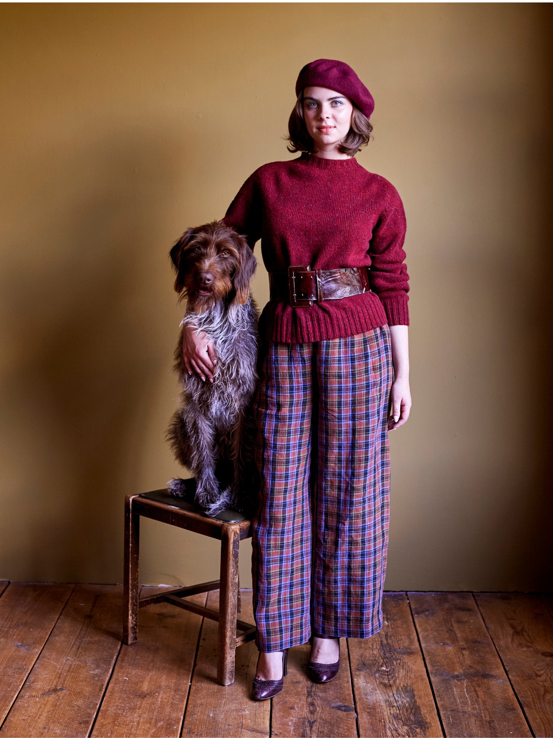 Tartan Irish Linen Trouser | Made in England | Justine Tabak