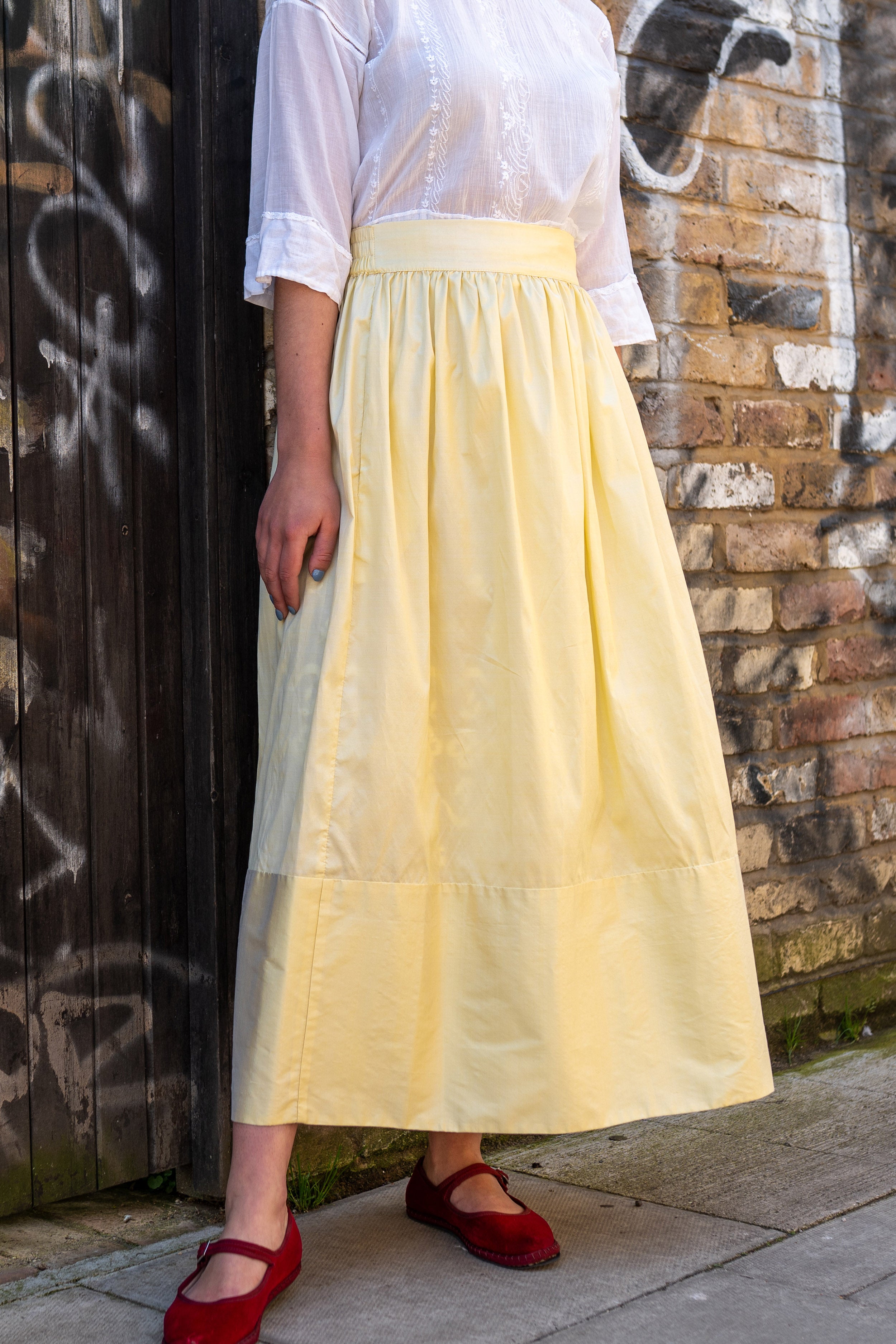 Bobbie Skirt in Butter Silk