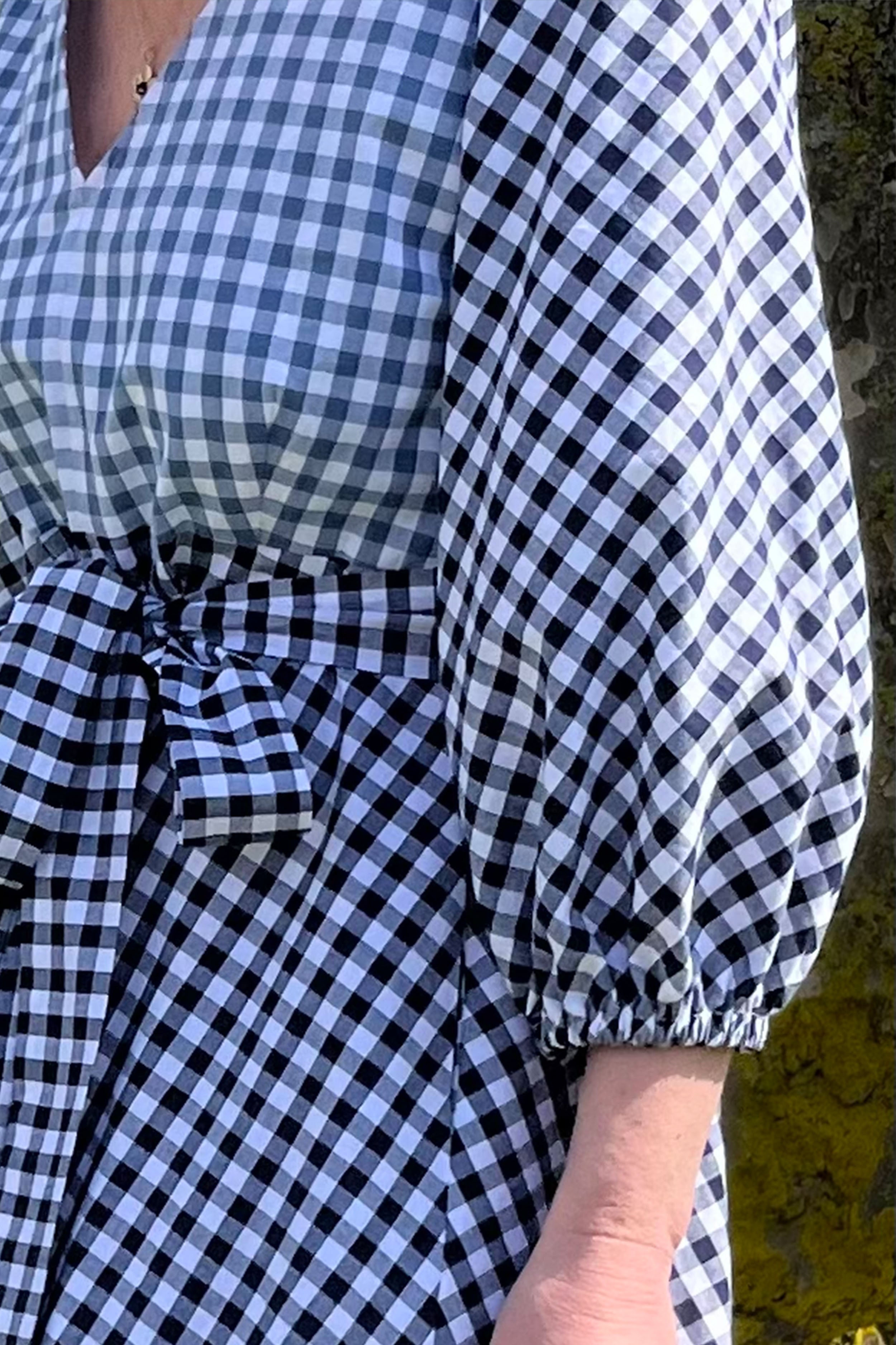 Carnival Dress in Gingham Blues, EXTRA SMALL