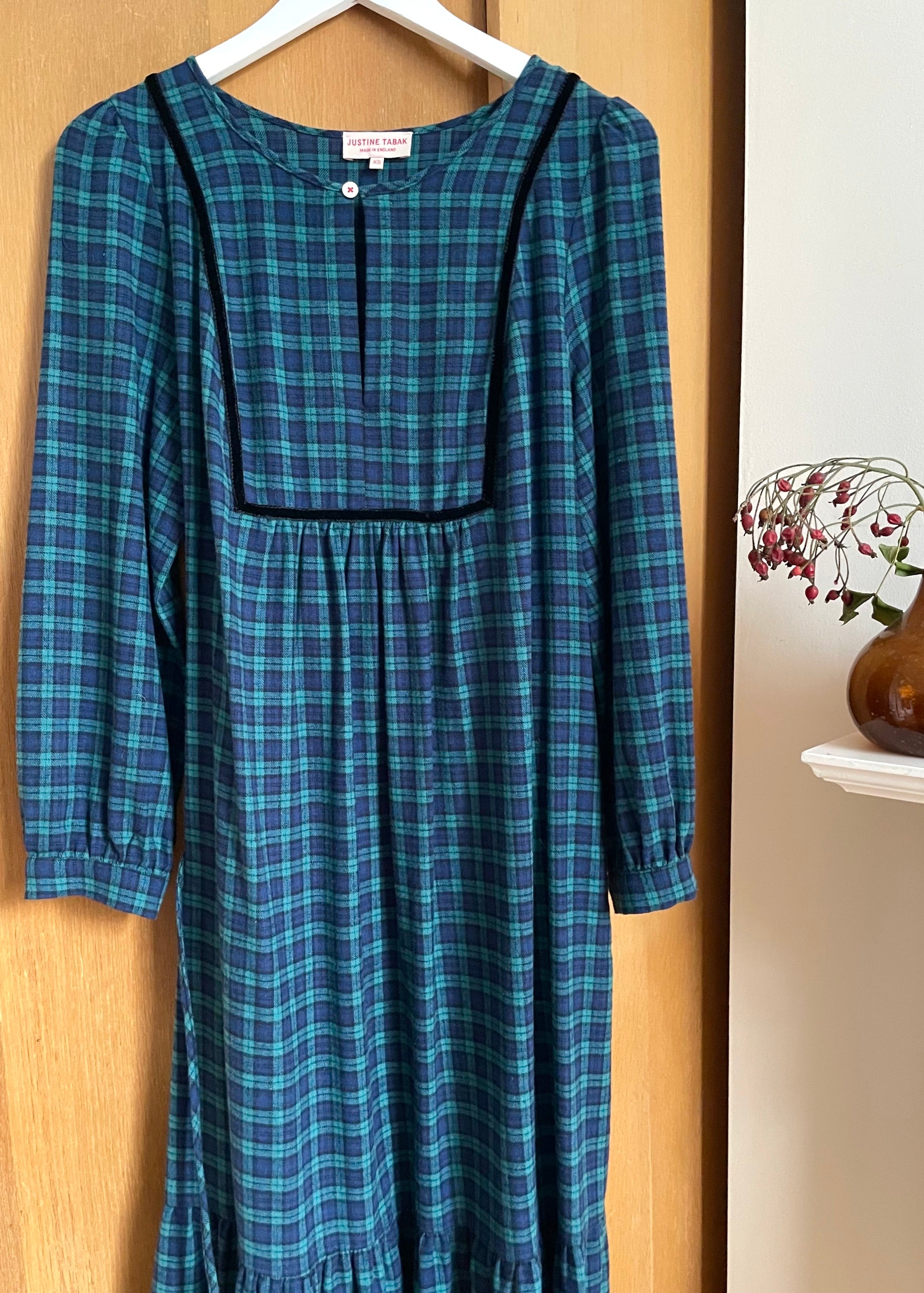 Harrogate Dress in Blackwatch Tartan