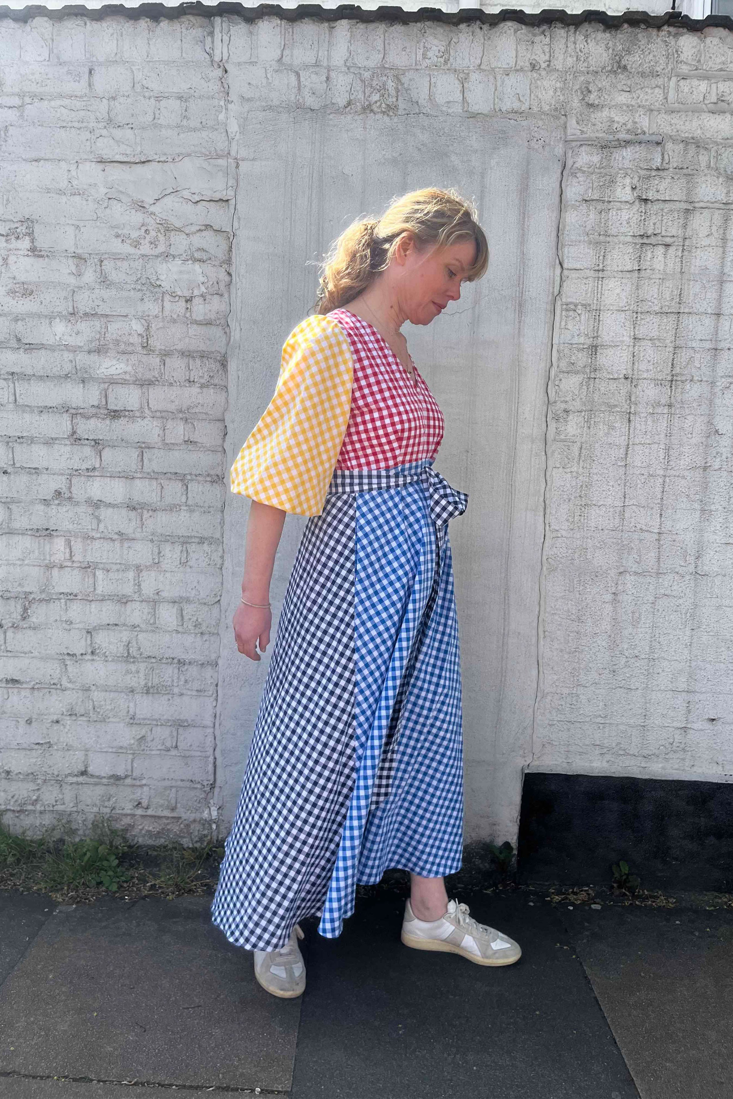 Carnival Dress in Mixed Gingham, EXTRA SMALL, SMALL