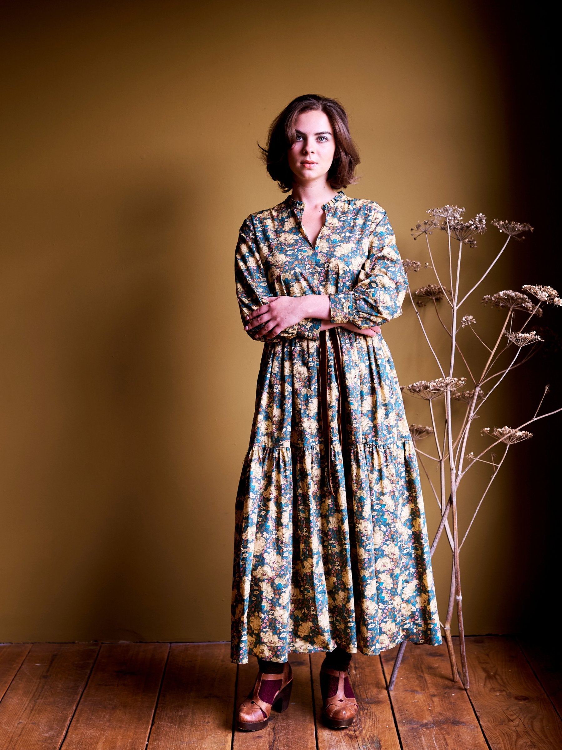 Camden Passage Dress made in Liberty Clementina Daisy