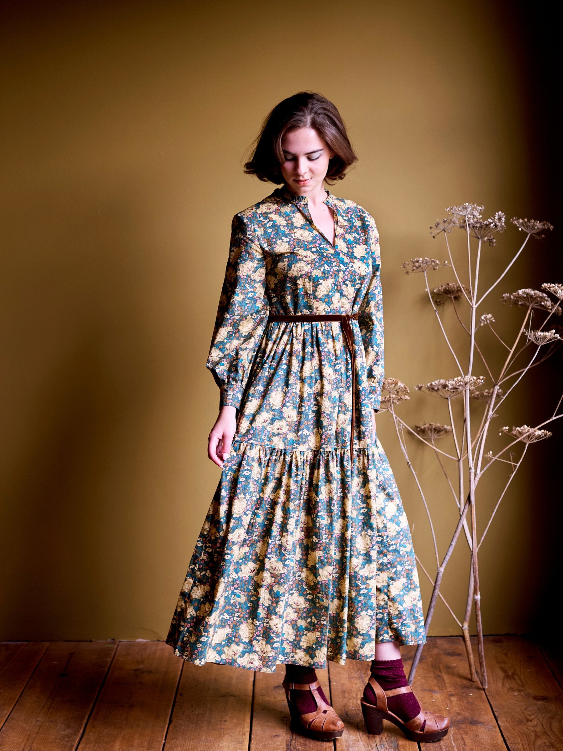 Camden Passage Dress made in Liberty Clementina Daisy