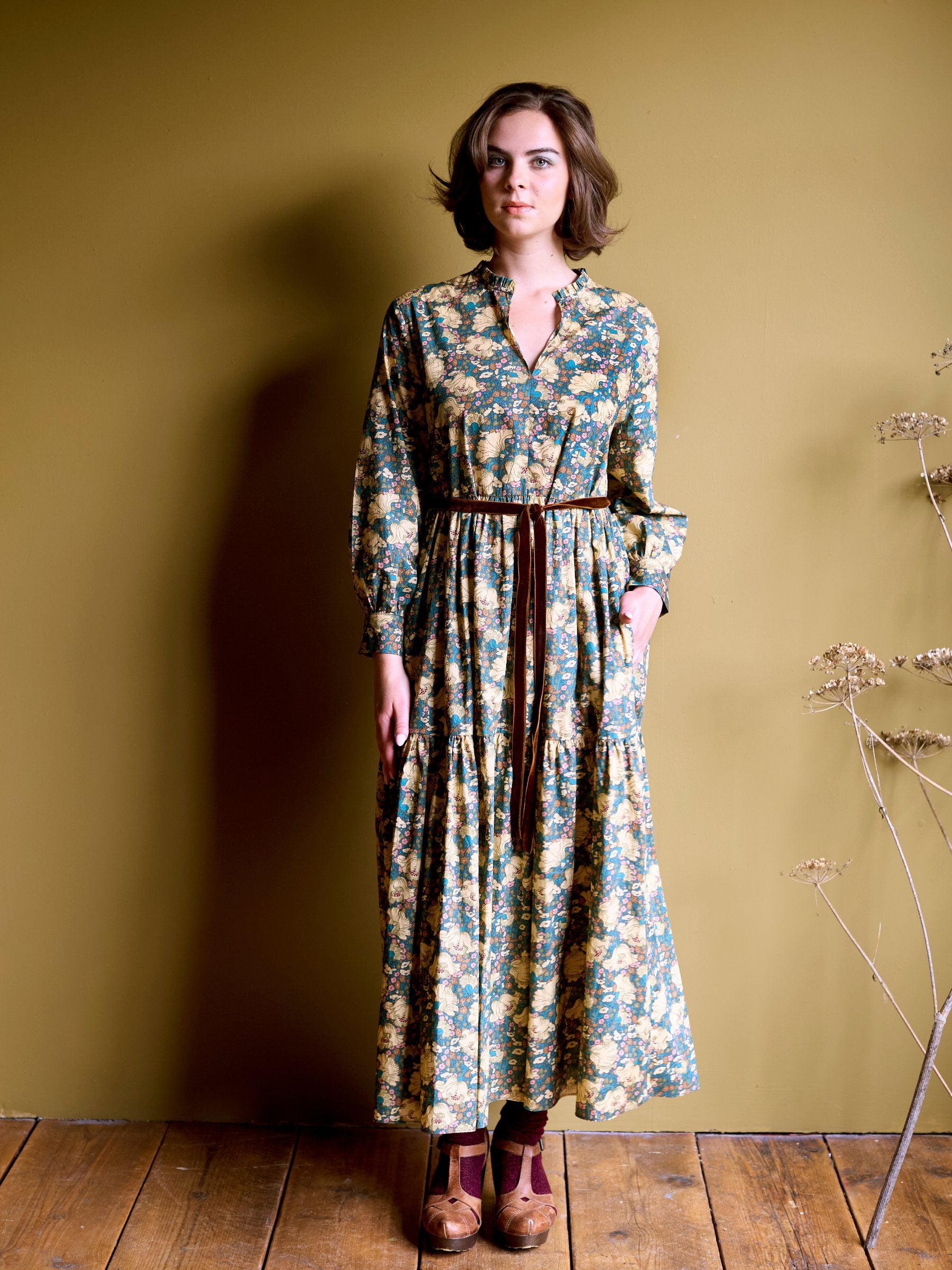 Camden Passage Dress made in Liberty Clementina Daisy