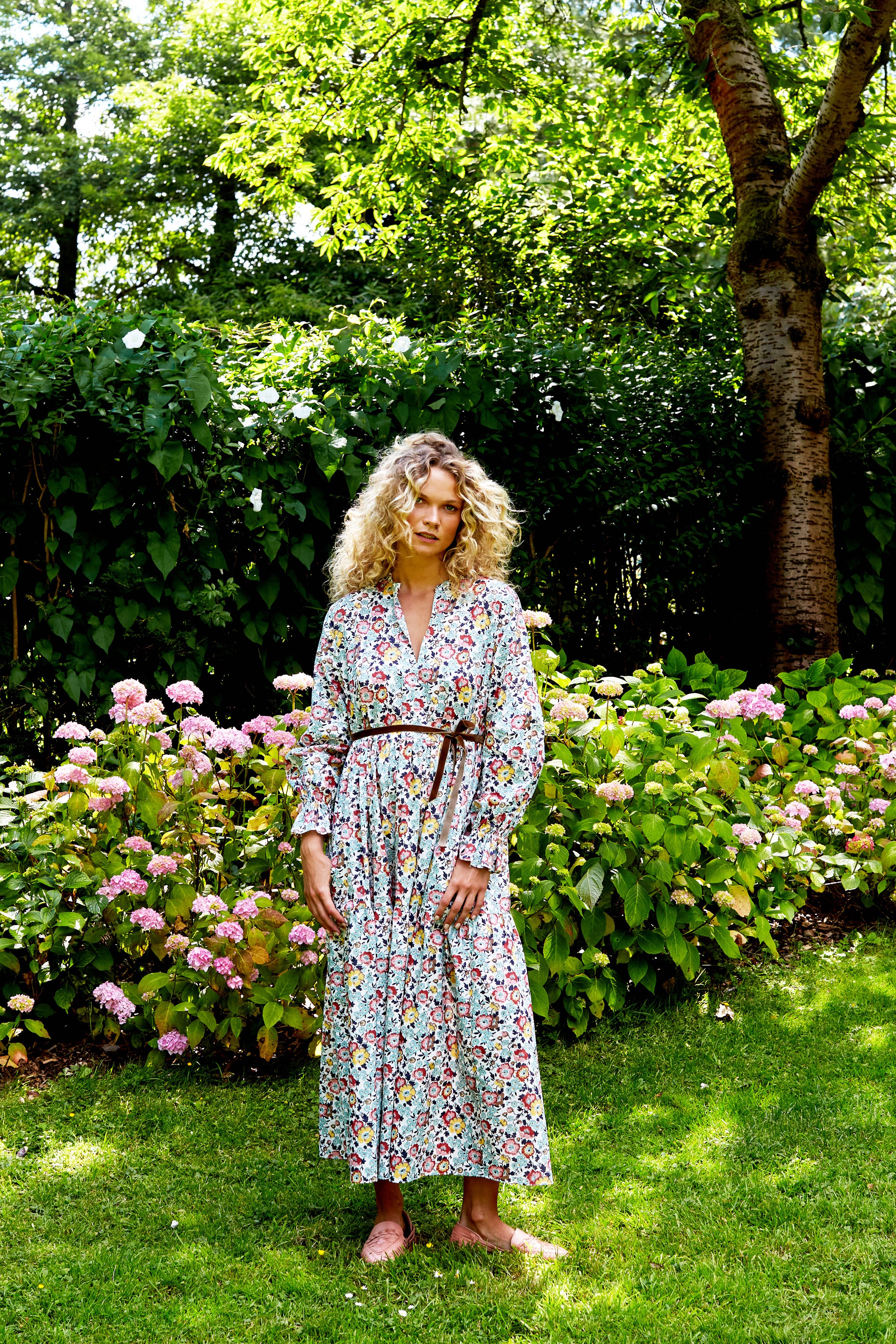 Tiered Maxi Dress in Liberty Tana Lawn | Made in England | Justine Tabak