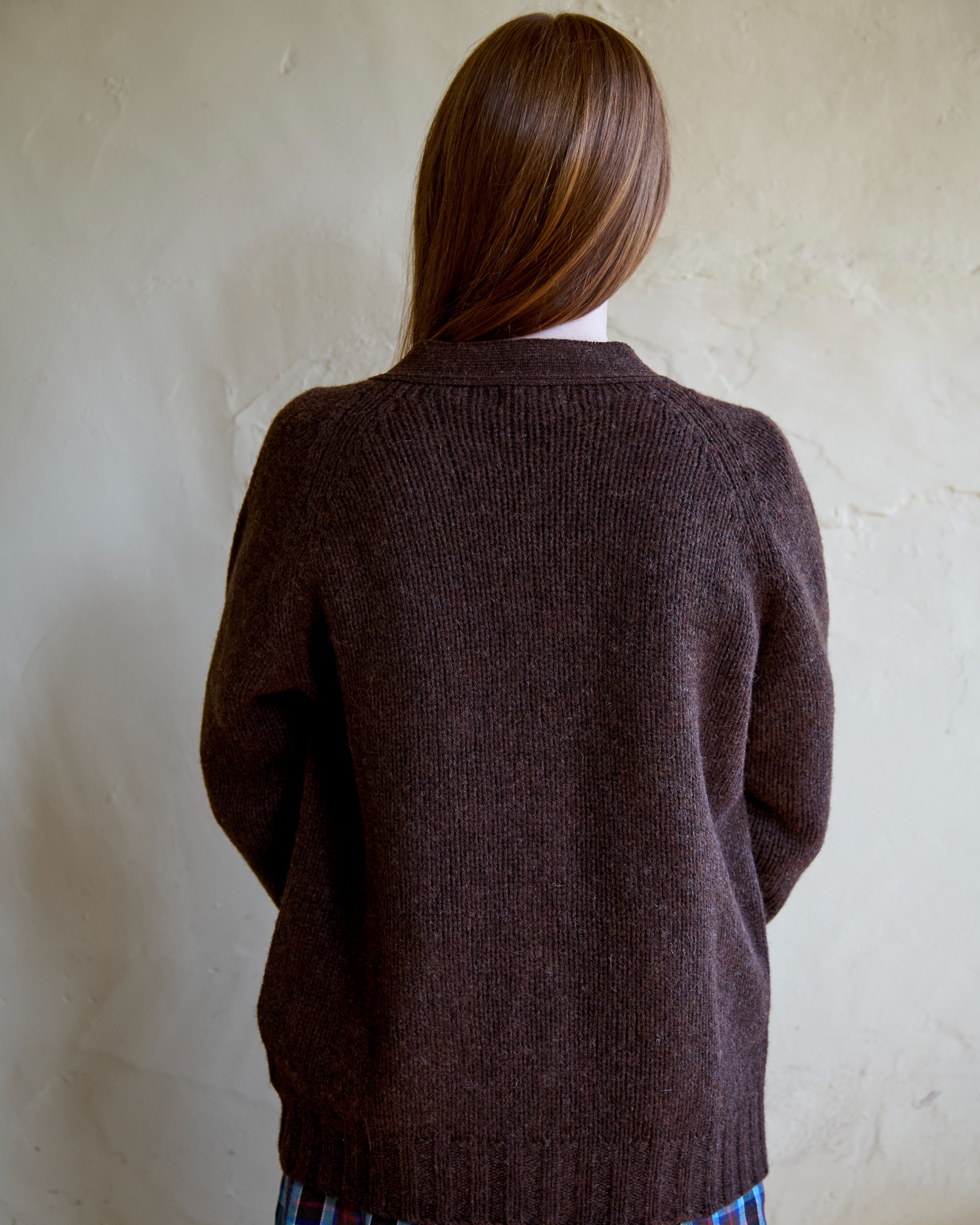 Pocket Cardigan in Marron