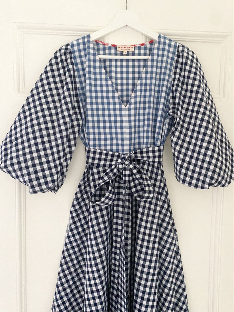 Carnival Dress in Gingham Blues, EXTRA SMALL