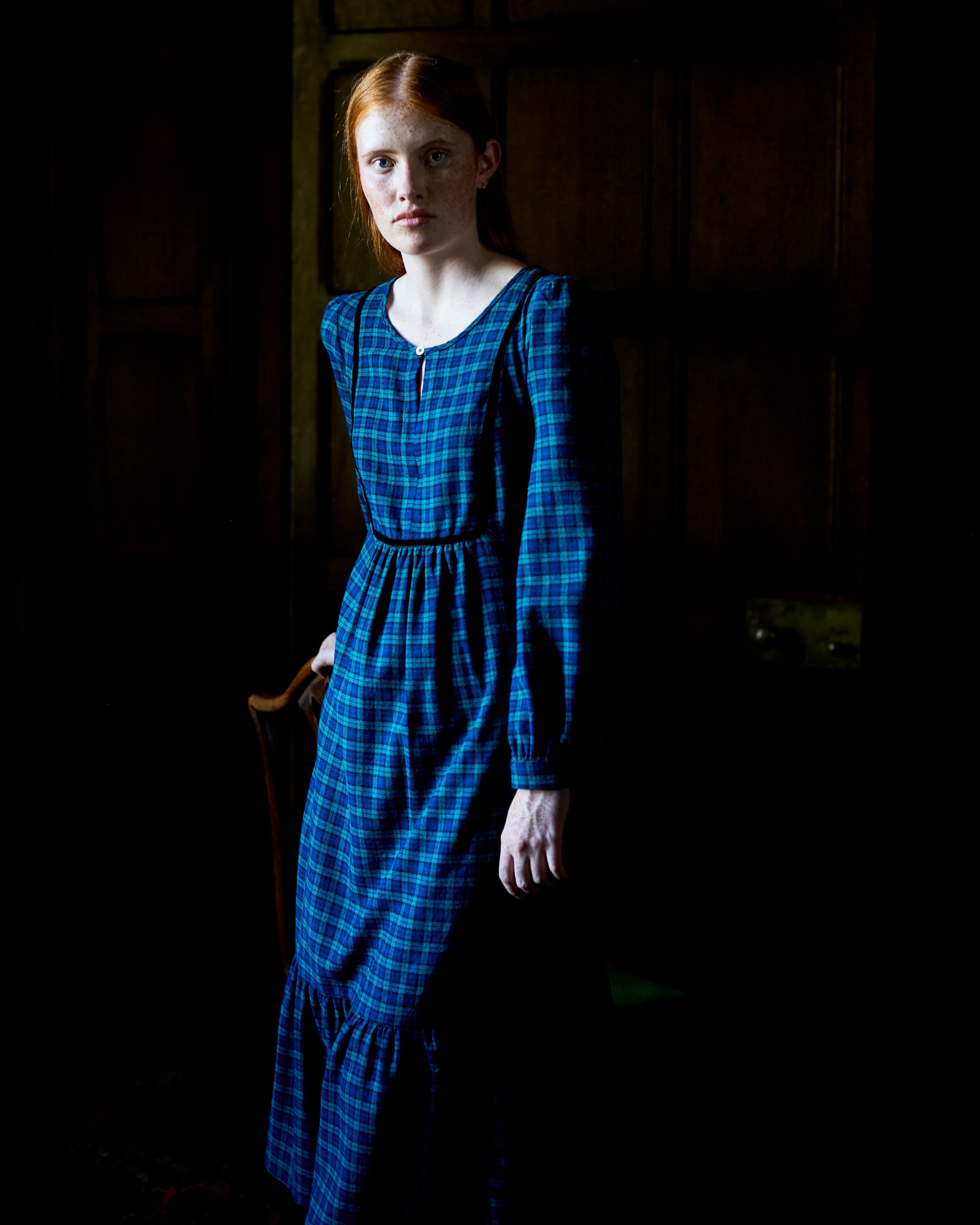 Harrogate Dress in Blackwatch Tartan