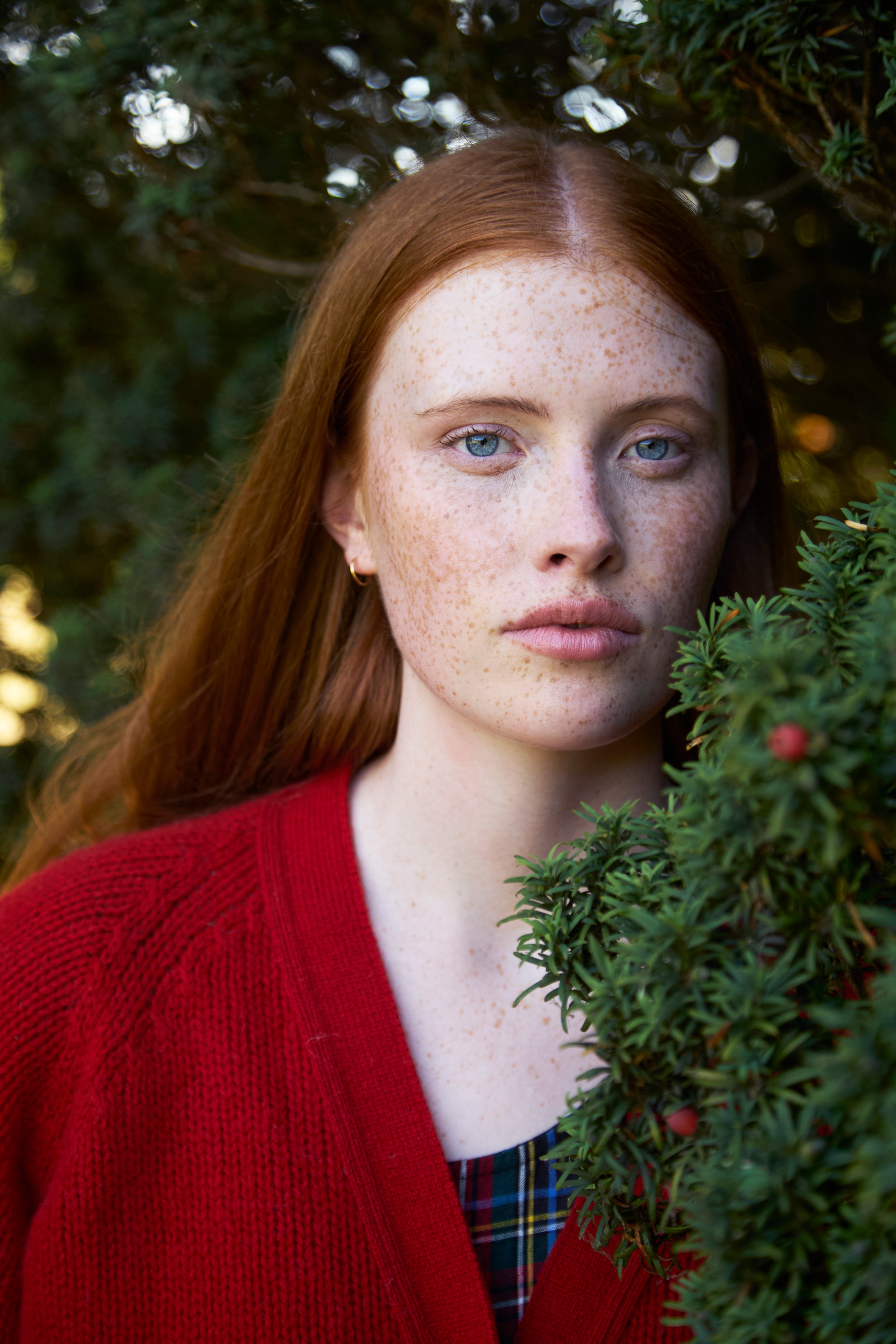 Pocket Cardigan in Scarlet