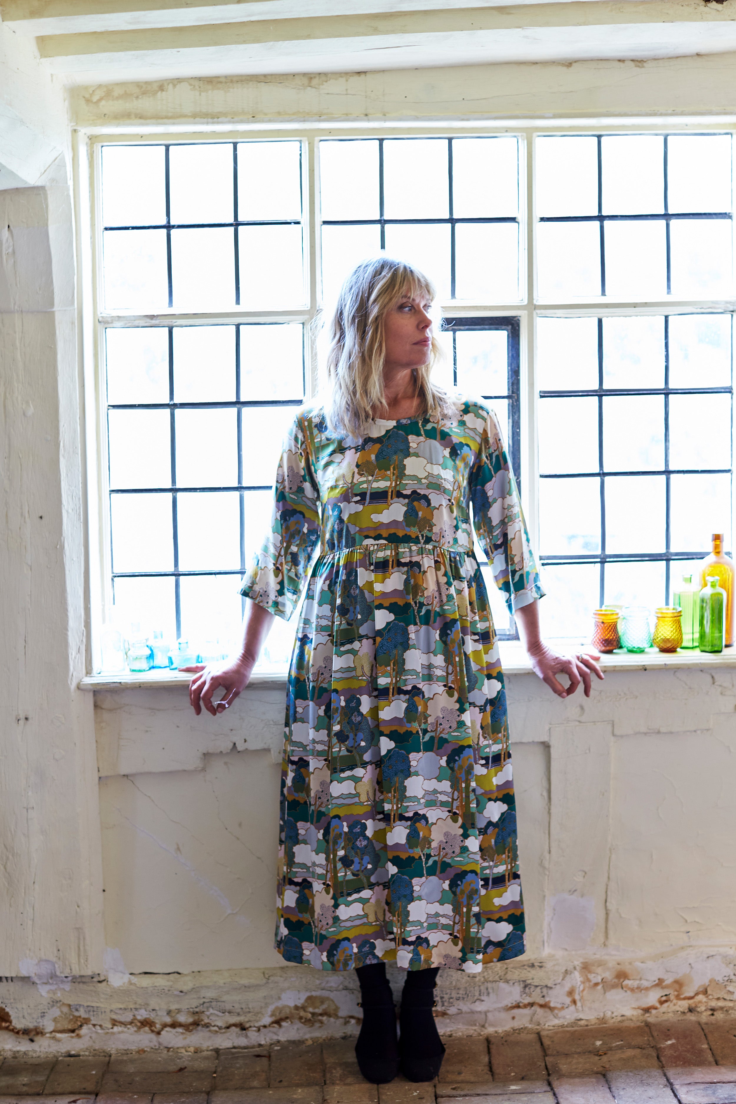 Lavenham Dress in Liberty Silk