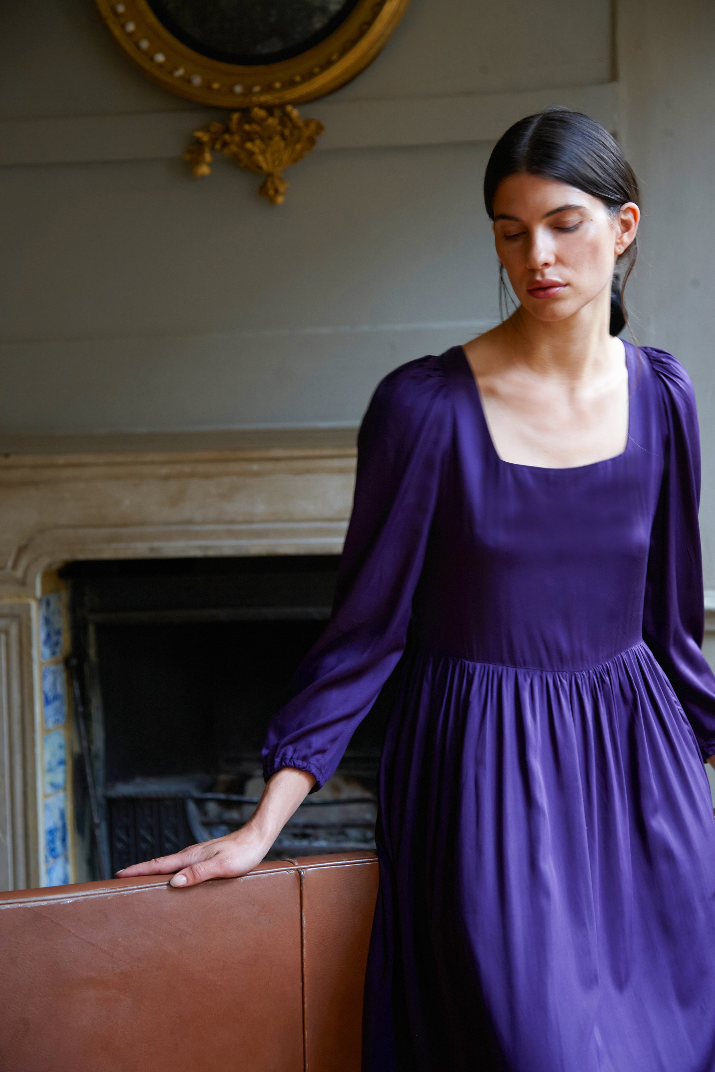 Deep Violet Hampstead Dress, SMALL, MEDIUM