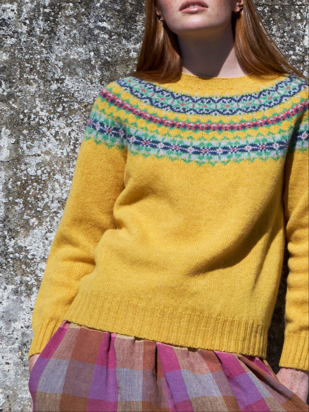 Fairisle Jumper in Butterscotch