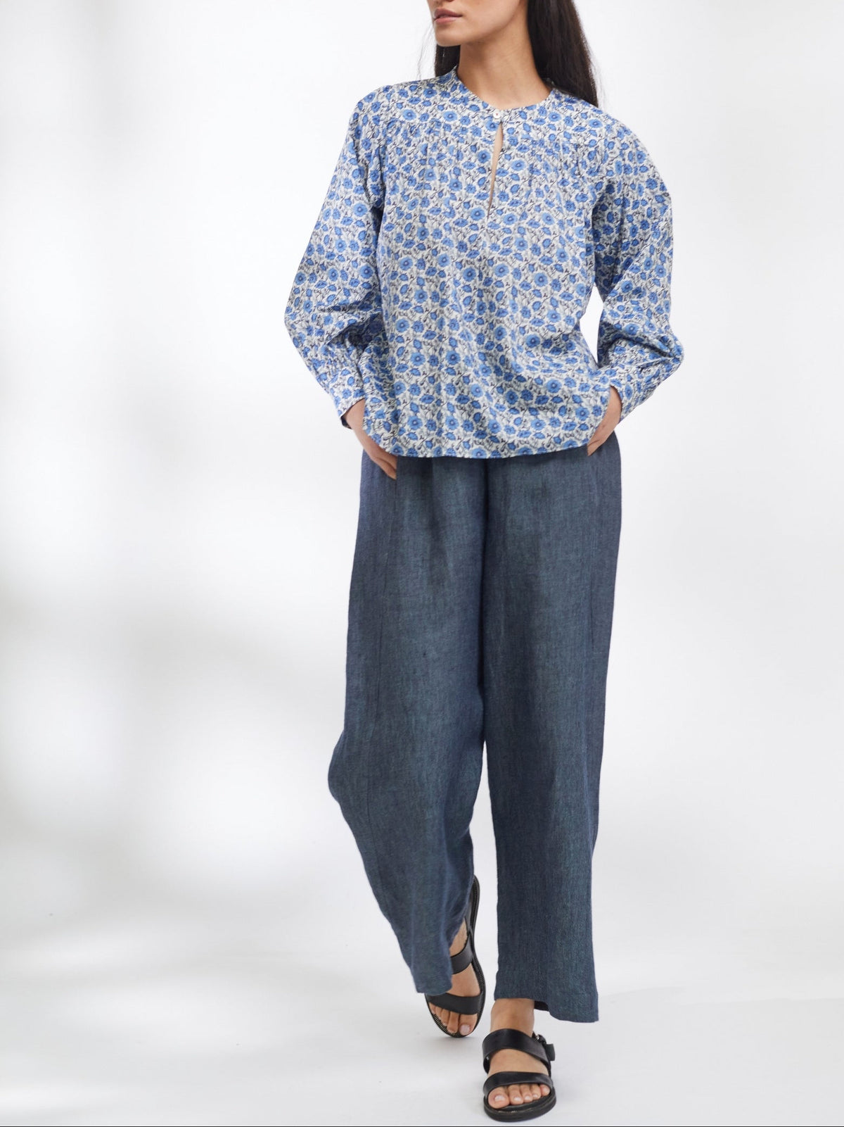 Liberty Print Smock Top | Made in England | Justine Tabak