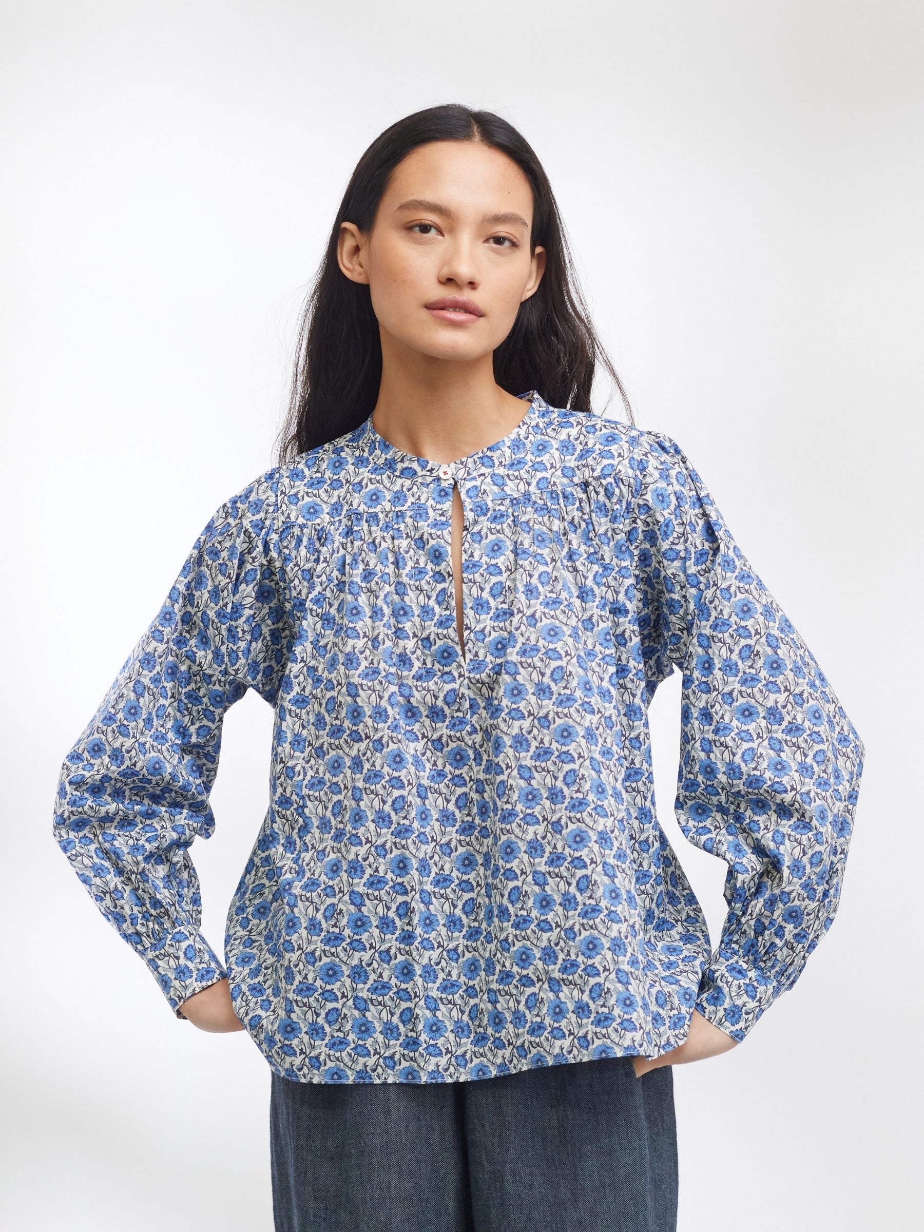 Liberty Print Smock Top | Made in England | Justine Tabak