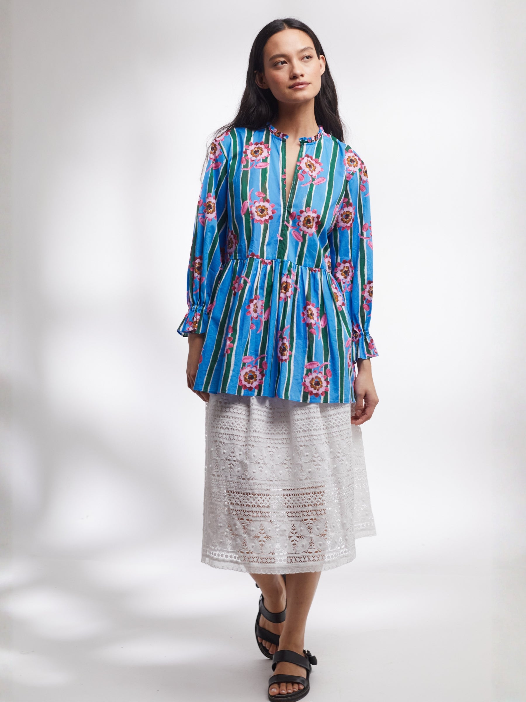 Camden Passage Top made in Liberty Beau Stripe
