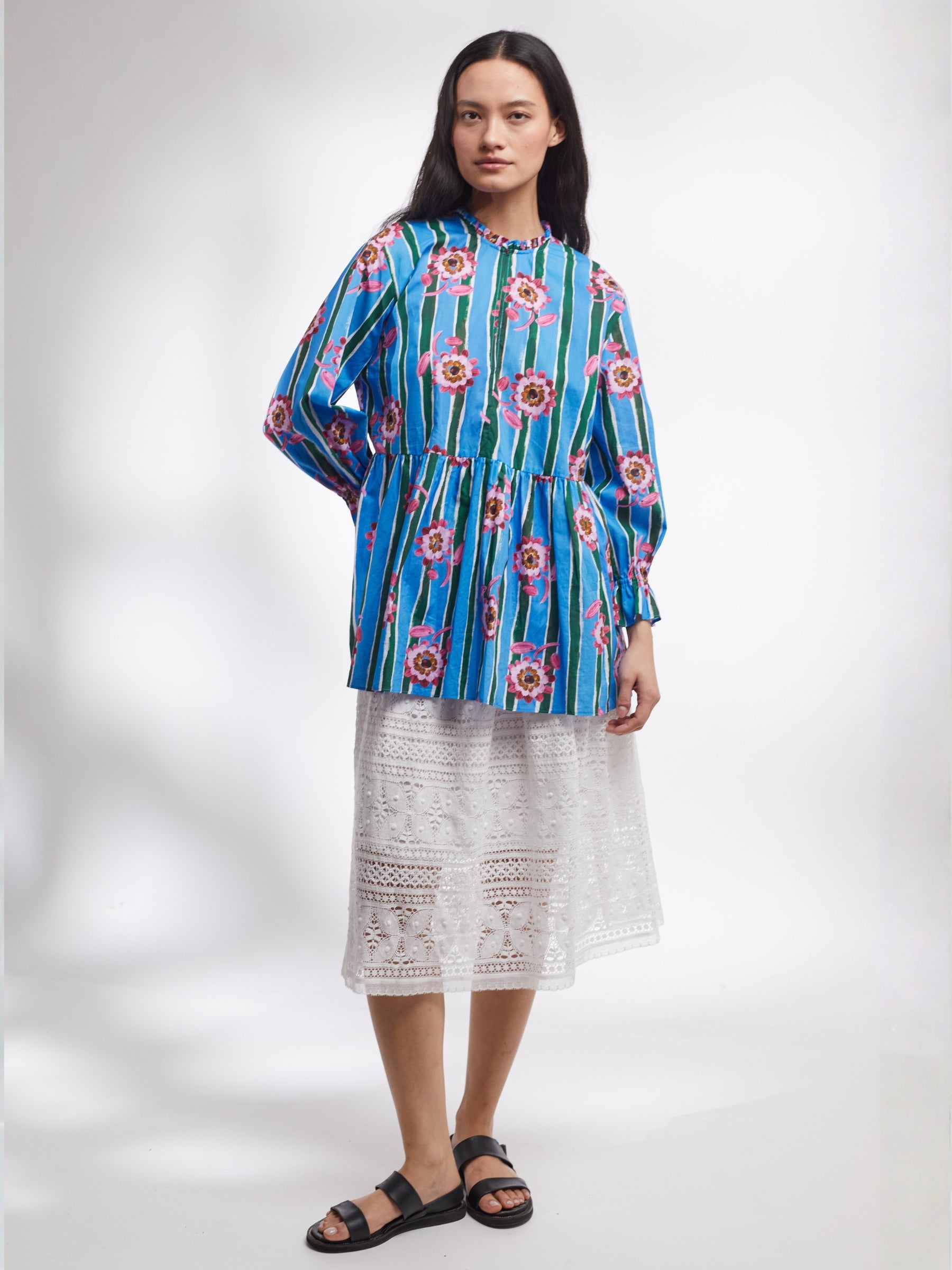 Camden Passage Top made in Liberty Beau Stripe
