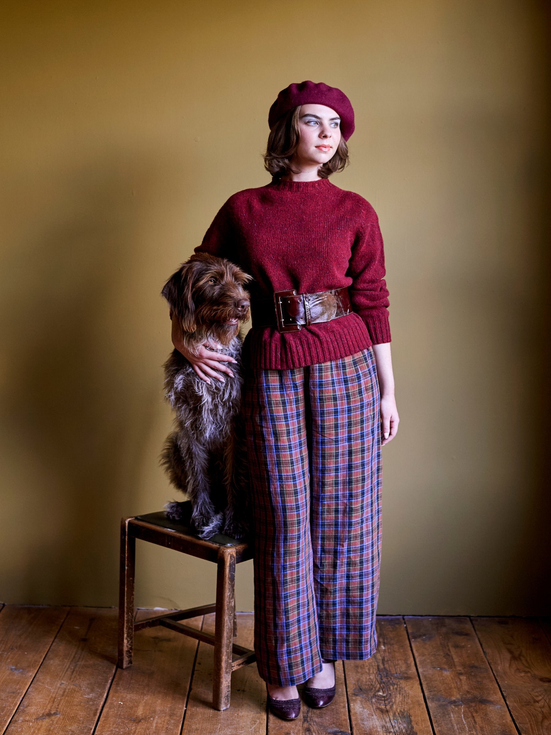 Tartan Irish Linen Trouser | Made in England | Justine Tabak 