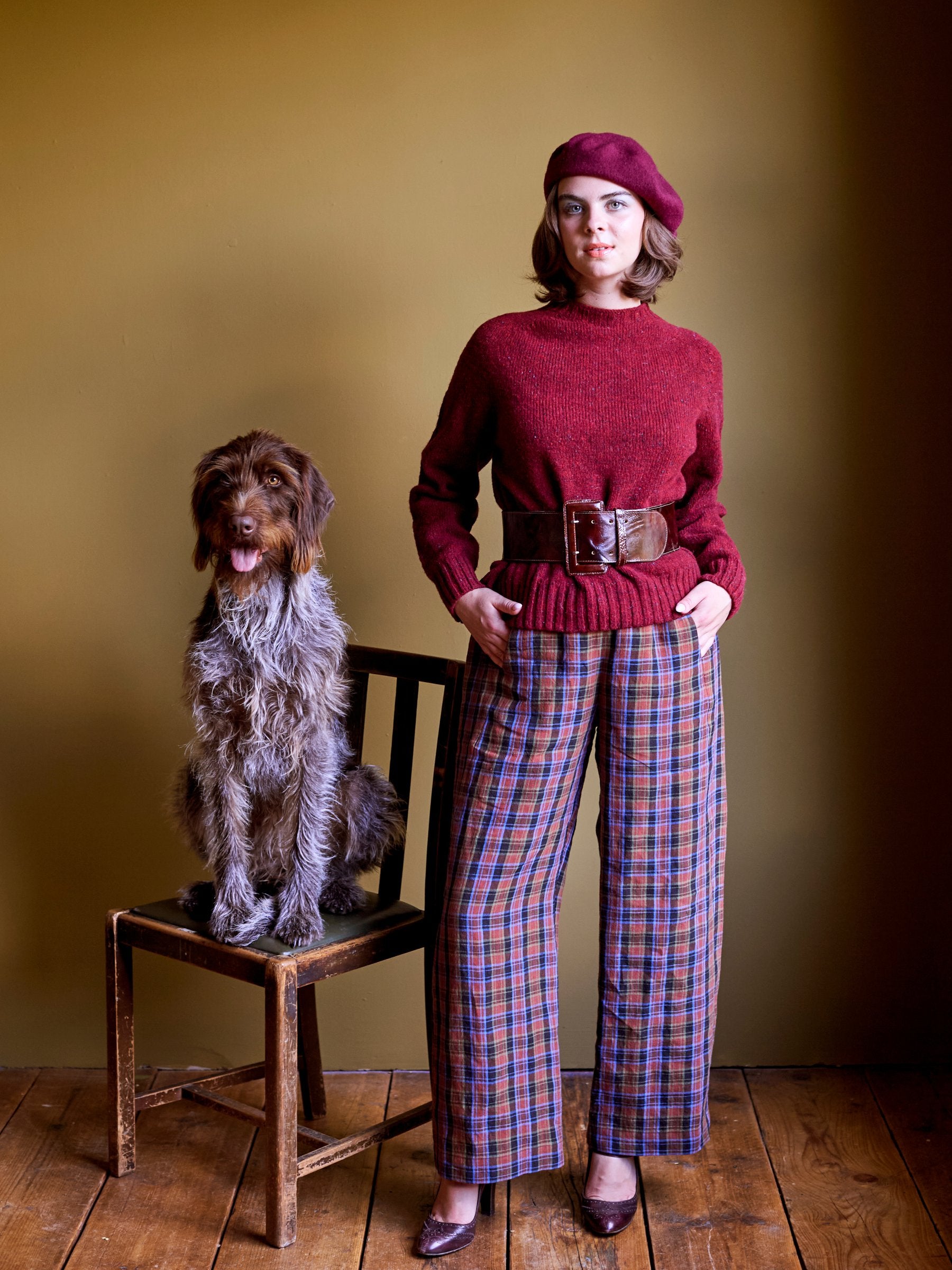 Tartan Irish Linen Trouser | Made in England | Justine Tabak 