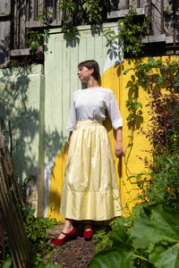 Bobbie Skirt in Butter Silk