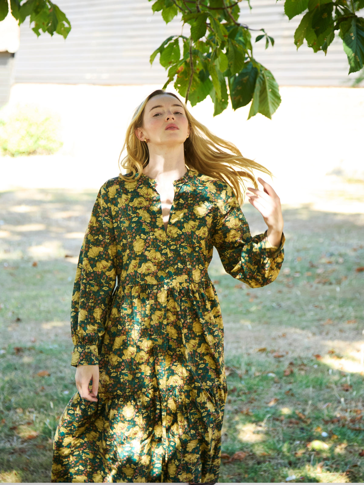 Camden Passage Dress made in Liberty Clementina Daisy