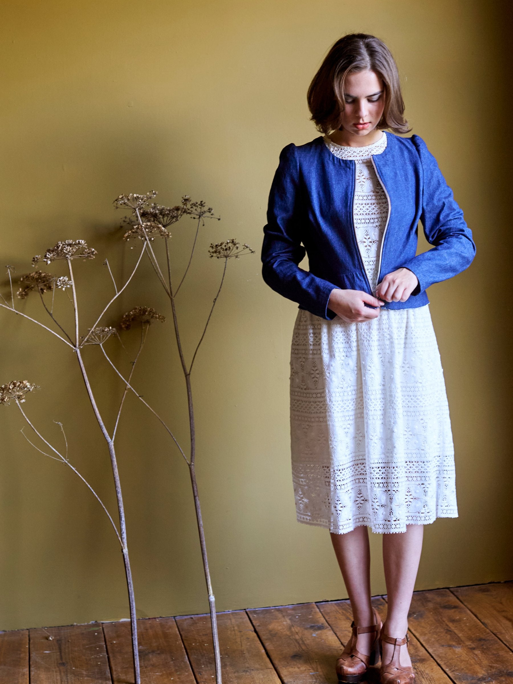 The Nottingham Lace Skirt in Pearl