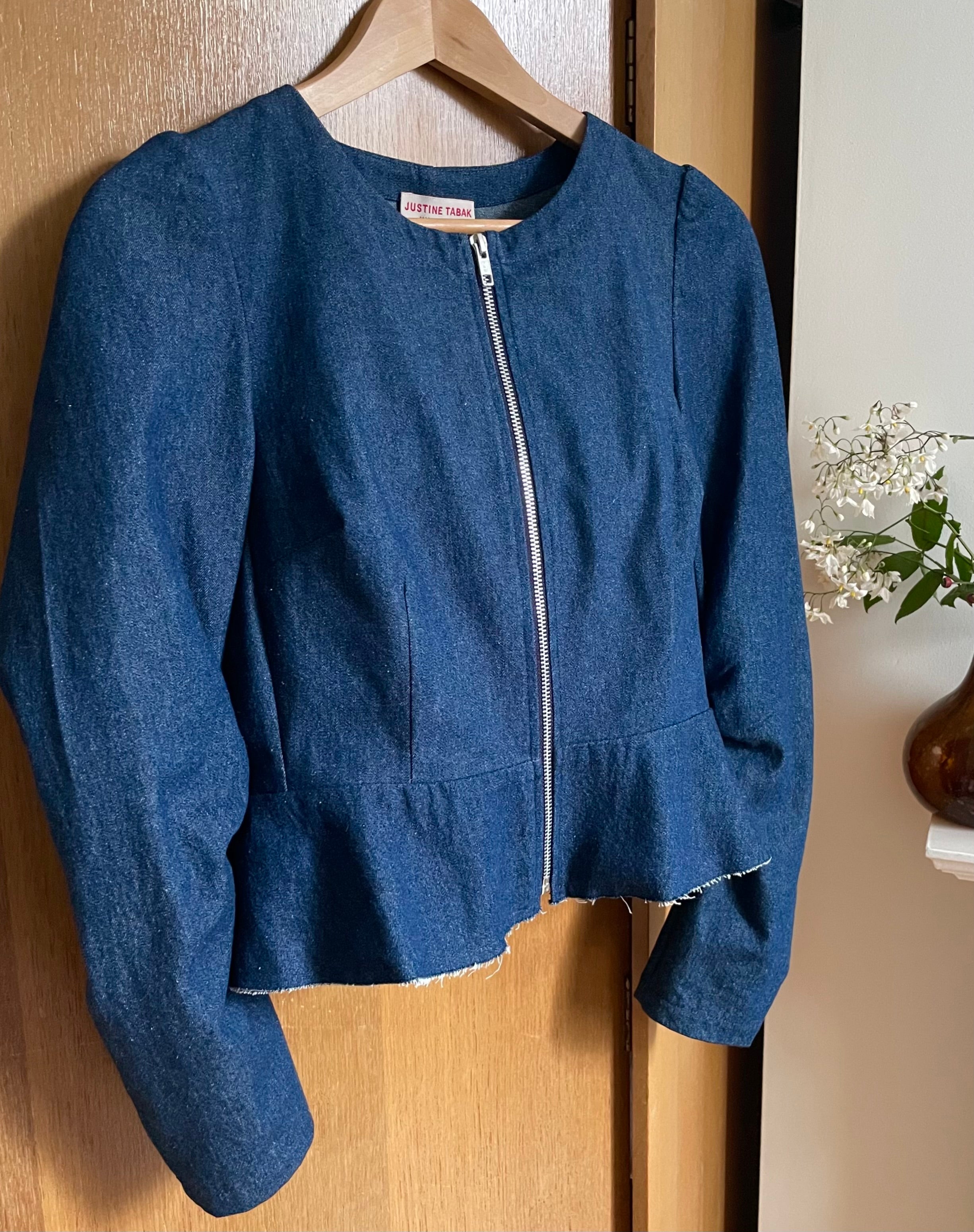 Bow Bells Jacket in Dark Denim