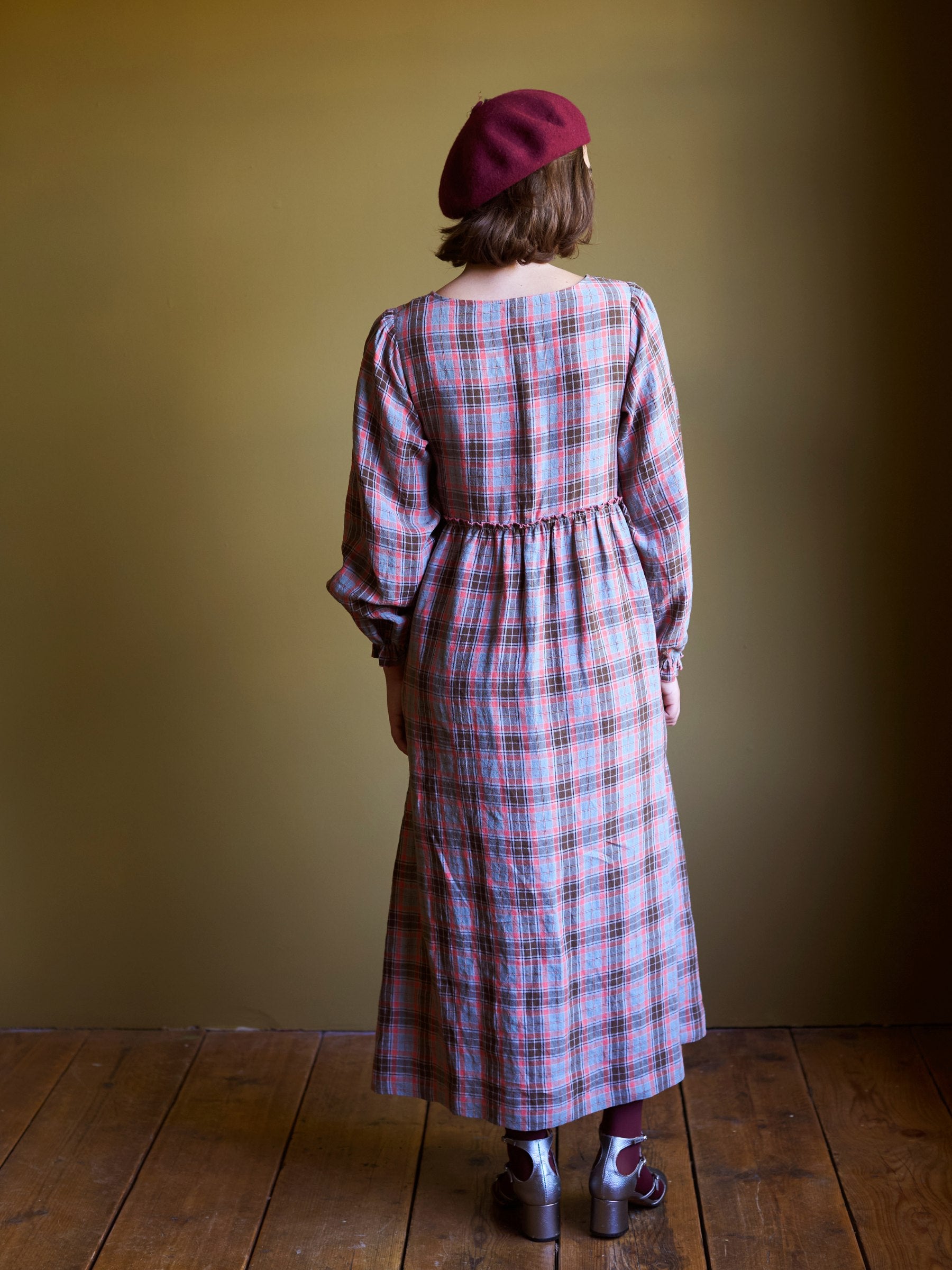 Irish Linen Tartan Dress  | Made in England | Justine Tabak