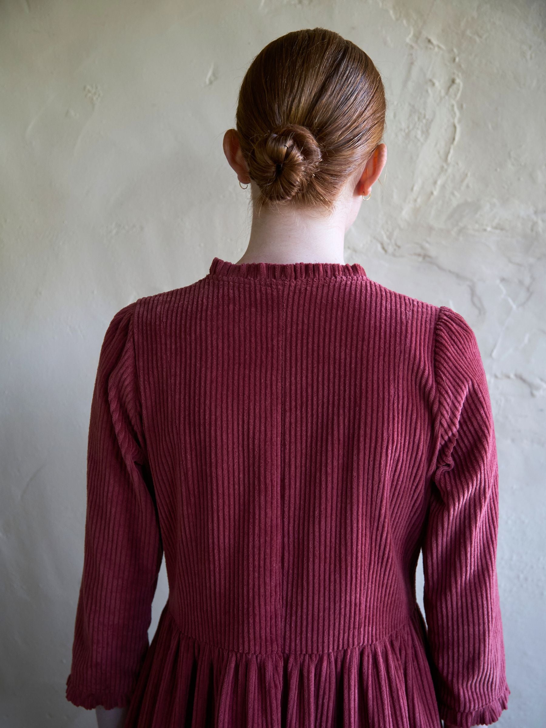 Edie Dress in Rosewood Corduroy