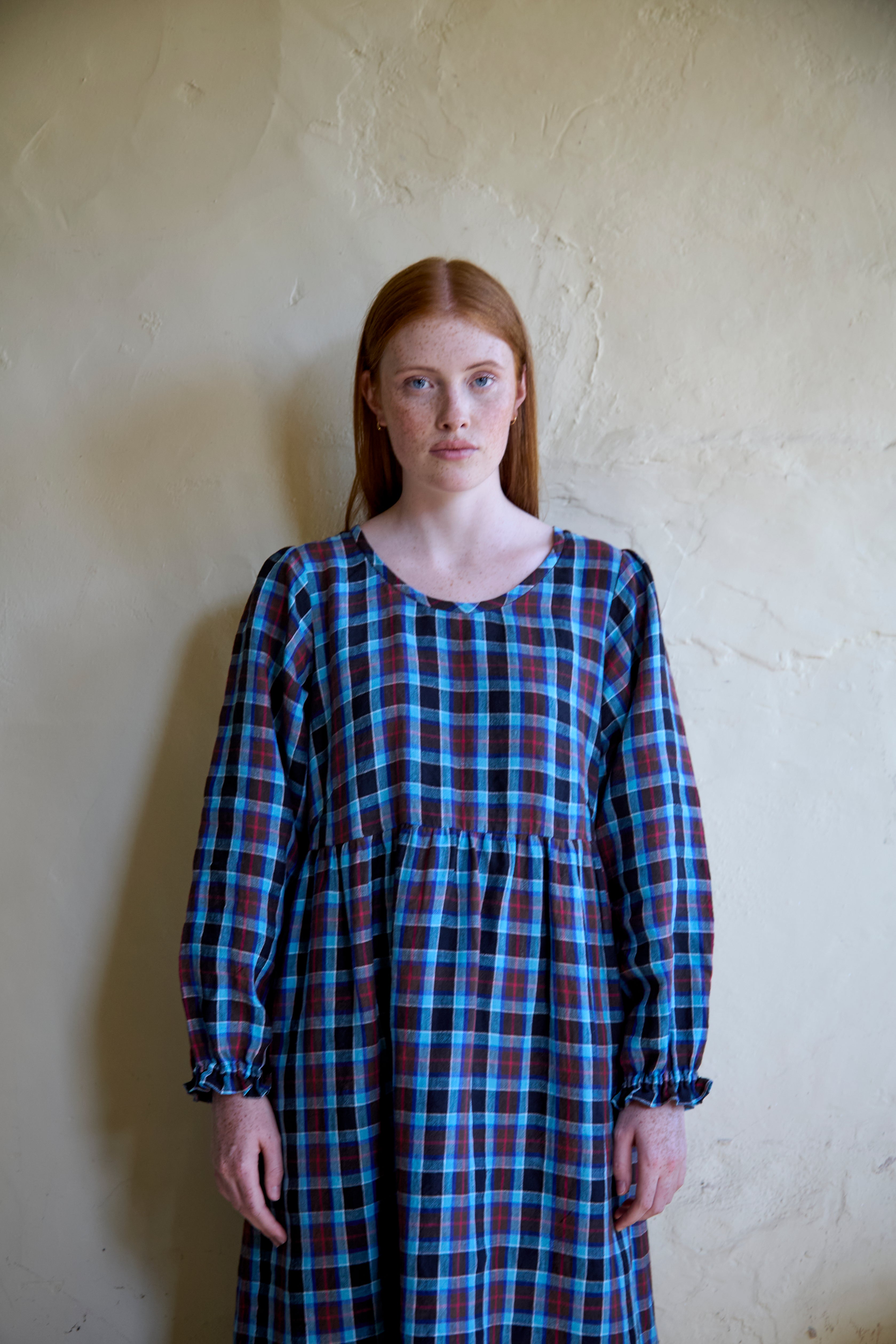 Long Sleeve Stepney Dress in Waterford Irish Linen