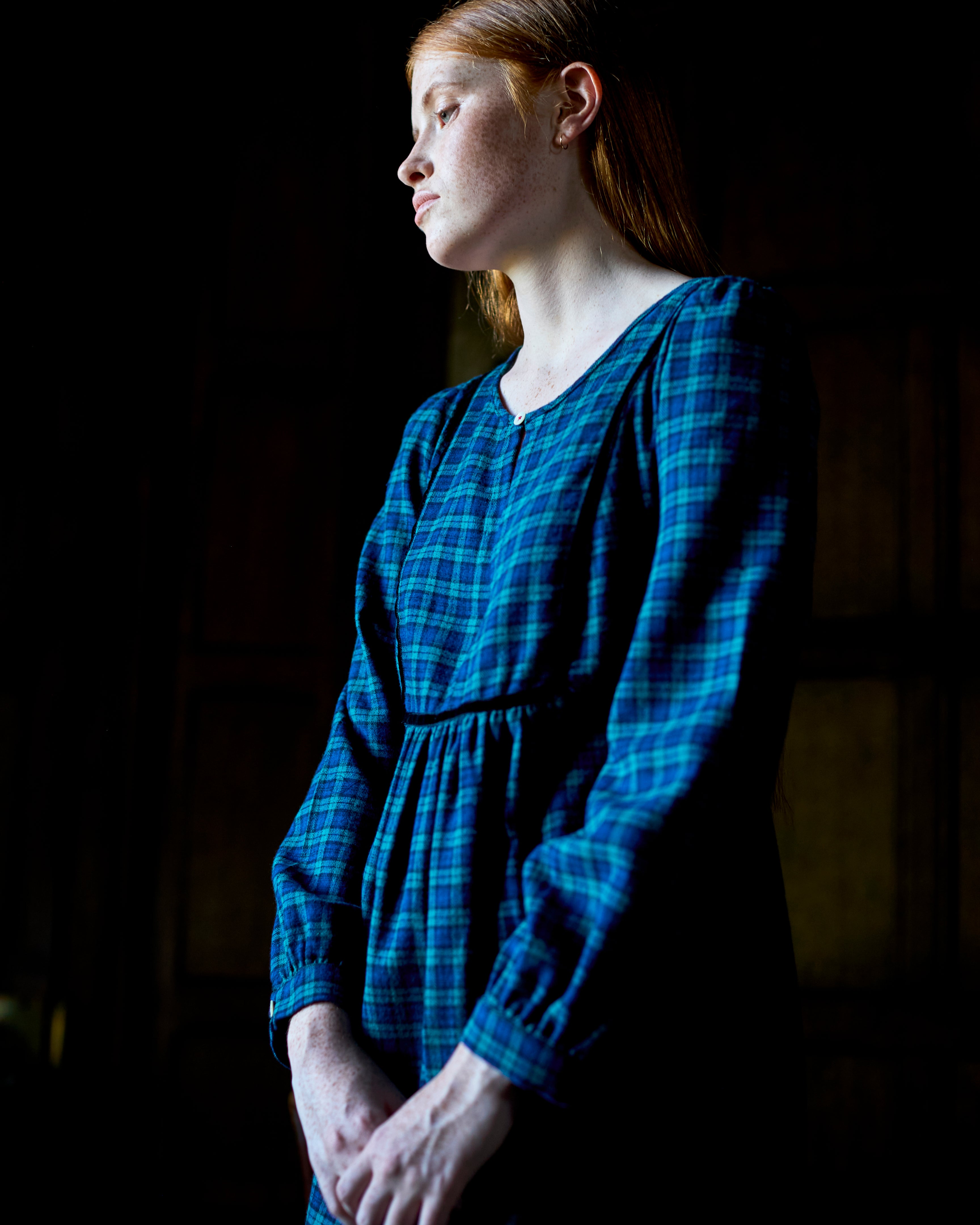 Harrogate Dress in Blackwatch Tartan