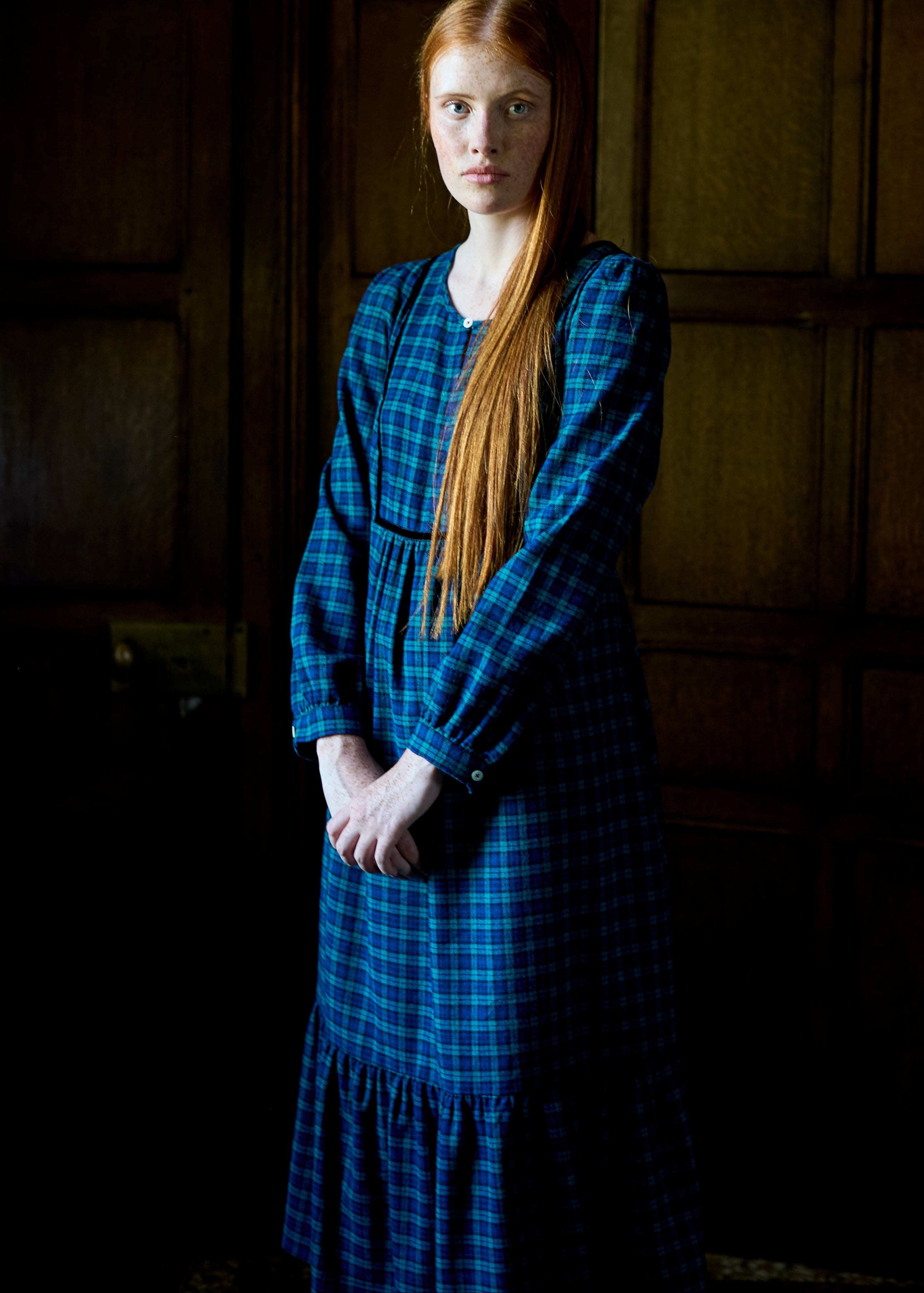 Harrogate Dress in Blackwatch Tartan