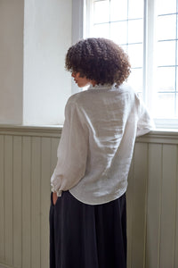 Dover Top in Milk Linen